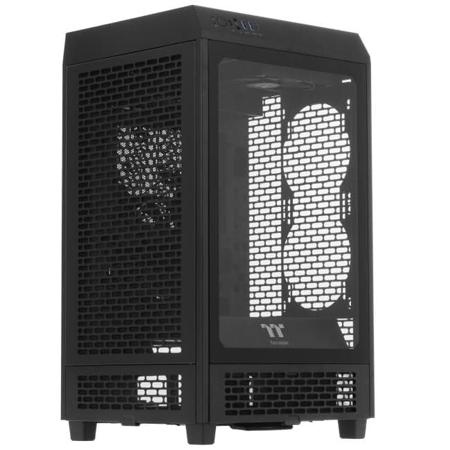Minitower Thermaltake <CA-1X9-00S1WN-00> Black The Tower 200 Mini-ITX без БП, с окном