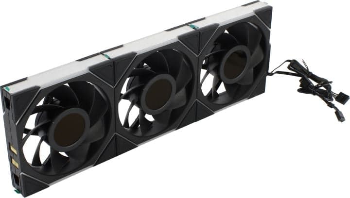Lian Li <12RTLLCD1W3B BLACK> UNI FAN TL WIRELESS LCD 120 ARGB (4пин, 124x120x28мм, 31дБ, 0-1900об/мин, 3шт)