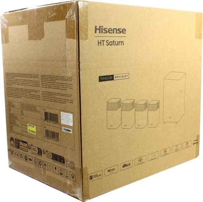 Hisense <HT Saturn 4.1.2 Black> Home Theater (480W +Subwoofer 240W, Bluetooth, ПДУ)