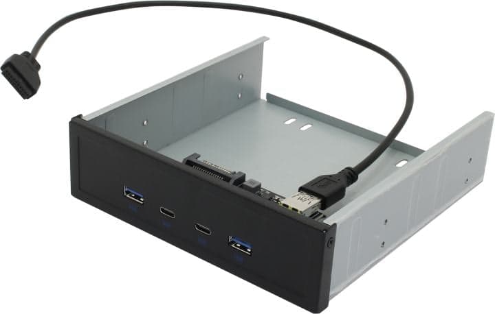 Orient <C192> Front Panel 2xUSB3.0+2xUSB-C port (крепление на лицевую панель корпуса 5.25")