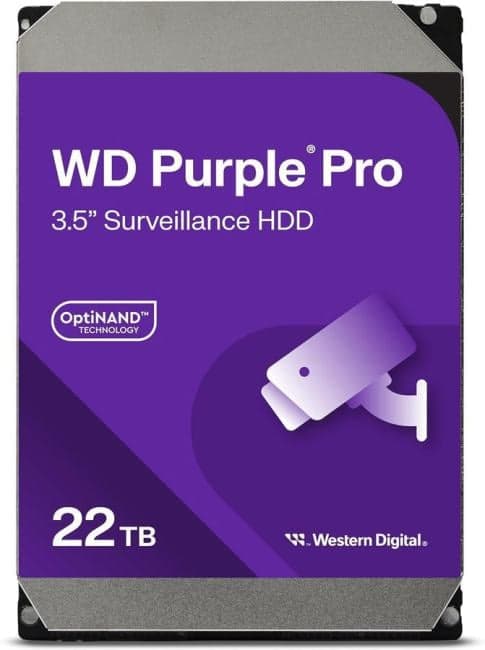 HDD 22 Tb SATA 6Gb/s Western Digital Purple Pro <WD221PURP> 3.5" 7200rpm 512Mb