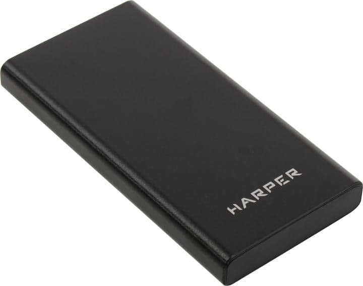 Внешний аккумулятор HARPER <PB-10031 Black> (2xUSB 2.1A, 10000mAh, Li-Pol)