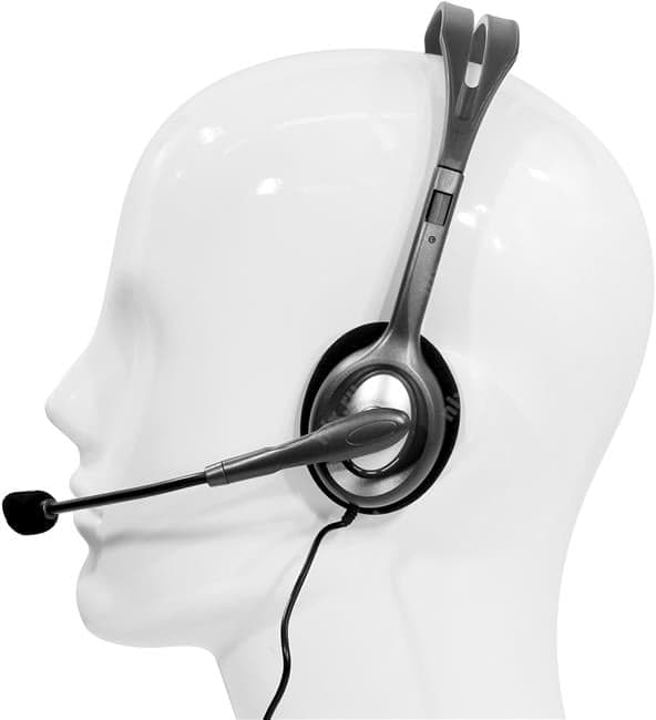 Logitech Stereo Headset H111 (наушники с микрофоном, шнур 1.8м)<981-000593/81-000594>