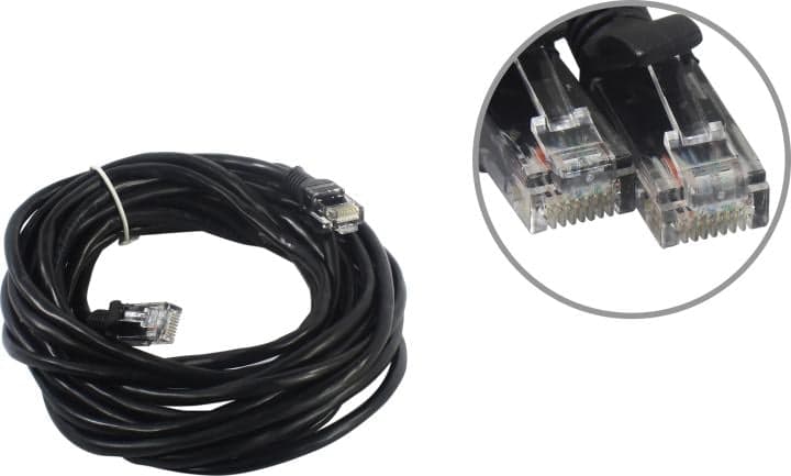 Cablexpert <PP12-5M/BK> Patch Cord UTP кат.5e, 5м, чёрный