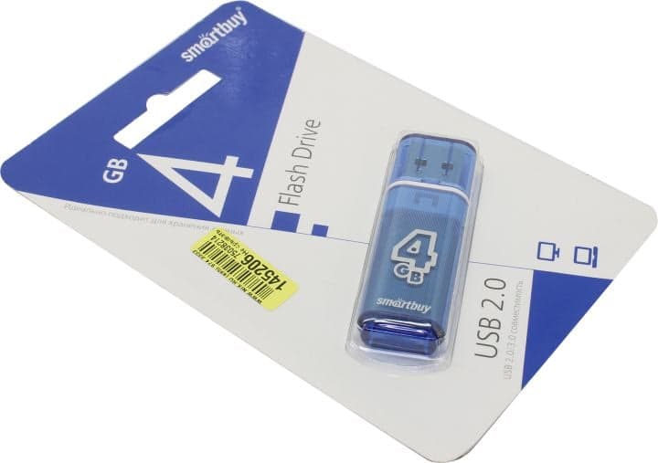 SmartBuy Glossy <SB4GBGS-B> USB2.0 Flash Drive 4Gb (RTL)