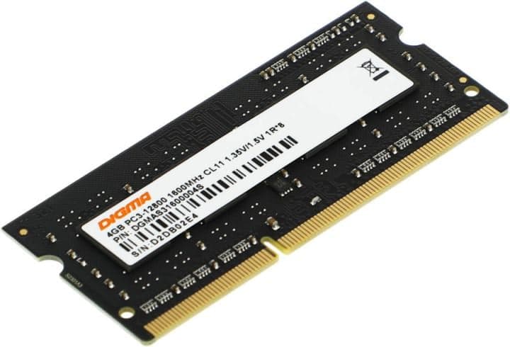Digma <DGMAS31600004S> DDR3 SODIMM 4Gb <PC3-12800> CL11 (for NoteBook)