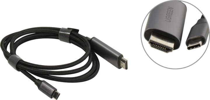 UGREEN MM142 <50570> Кабель USB-C -> HDMI(M) 1.5м