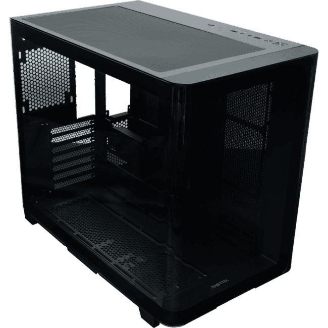 QR600-0F-UC-L Корпус XASTRA QR600 0F-UC Black ATX/Aquarium/Curve Glass /Led Strip/No fans/Type-C/