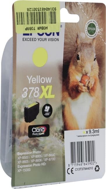 Картридж Epson C13T37944010 Yellow для Expression Photo HD XP-15000/Expression Photo XP-8500/8600/8700
