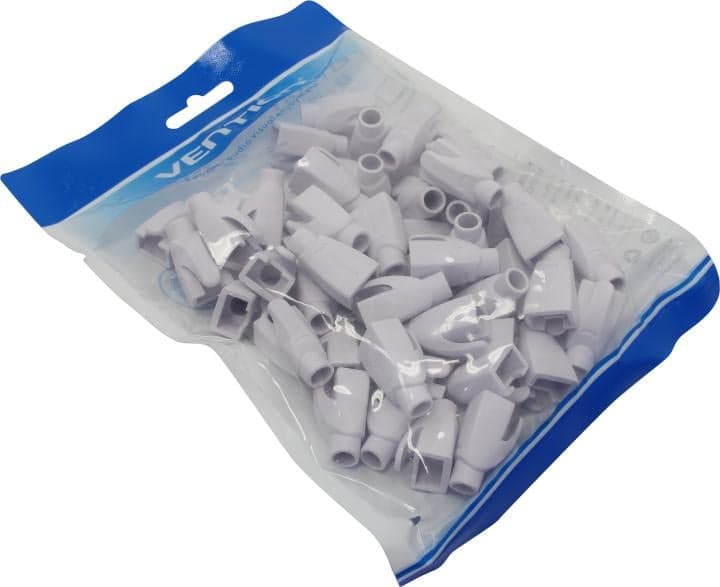 Vention <IODW0-50> Колпачок изолирующий для коннектора RJ-45 (уп-ка 50 шт, белый)