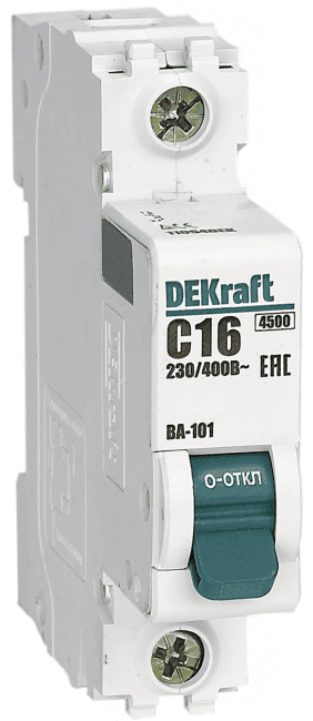 DEKraft 11049DEK Выкл. авт однополюсный 1А С ВА-101 4.5кА (11049DEK)
