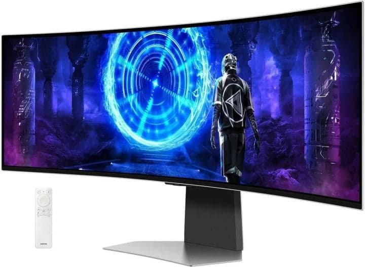 48.9" монитор Samsung Odyssey OLED G9 G95SD S49DG952SM (Curved OLED, 5120x1440, HDMI,DP,WiFi,BT,SmartTV,ПДУ)