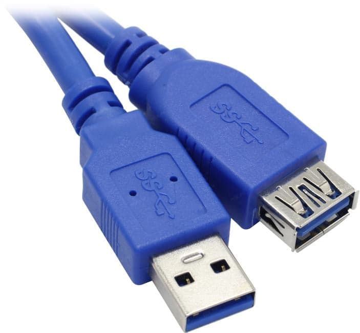 VCOM <VUS7065-0.5м> Кабель удлинительный USB 3.0 A-->A 0.5м