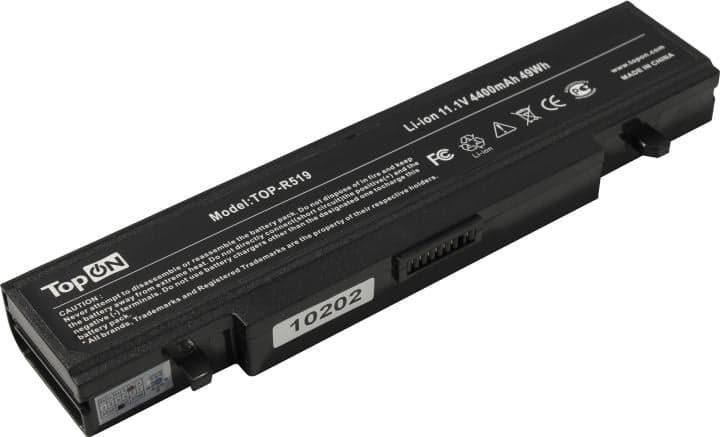 TopON TOP-R519 <73674> аккумулятор для ноутбуков Samsung (Li-Ion, 11.1V, 4400mAh, 49Wh)