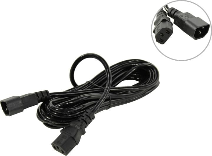 5bites <PC107-50A> Кабель UPS -> устройство 220V (IEC-320-C13--> IEC-320-C14) 5м