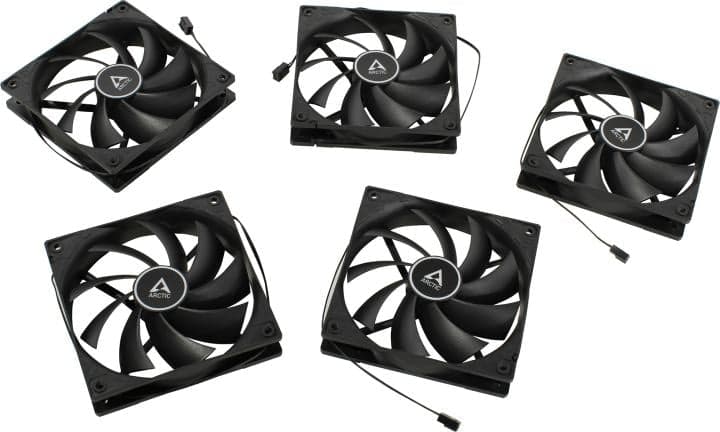 Arctic <ACFAN00248A> F12 Value Pack (3пин, 120x120x25мм, 1350об/мин, уп 5 шт)