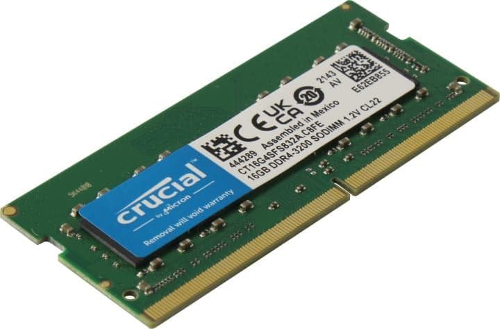 Crucial <CT16G4SFS832A> DDR4 SODIMM 16Gb <PC4-25600> CL22 (for NoteBook)