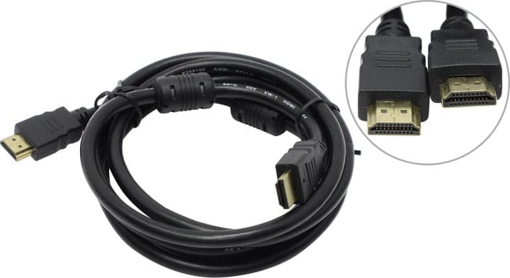 Кабель HDMI to HDMI (19M -19M) 1.8м/2м, 2 фильтра