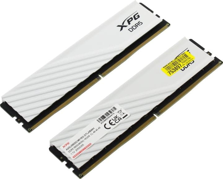 ADATA XPG Lancer Blade <AX5U5600C4616G-DTLABWH> DDR5 DIMM 32Gb KIT 2*16Gb <PC5-44800> CL46