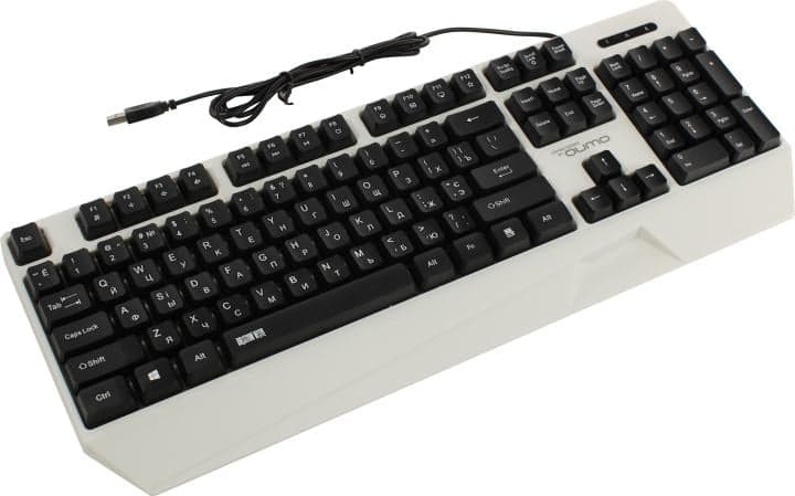 Клавиатура QUMO Twins K68 <USB> 104КЛ, подсветка клавиш <33351>