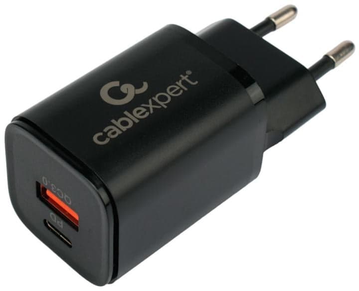 Cablexpert <MP3A-PC-43> Зарядное устройство USB (Вых. DC5/9/12/15V, 30W, USB, USB-C)