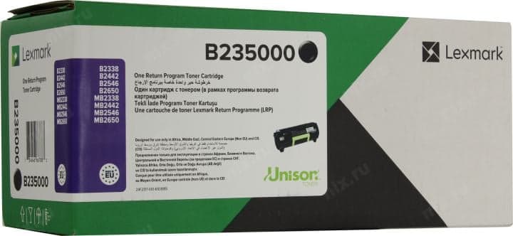 Картридж Lexmark B235000 для (M)B2338/2442/2546/2650