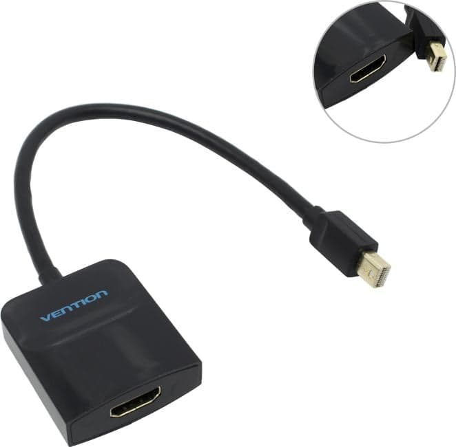 Vention <HBCBB> Кабель-адаптер miniDisplayPort (M) -> HDMI (F)