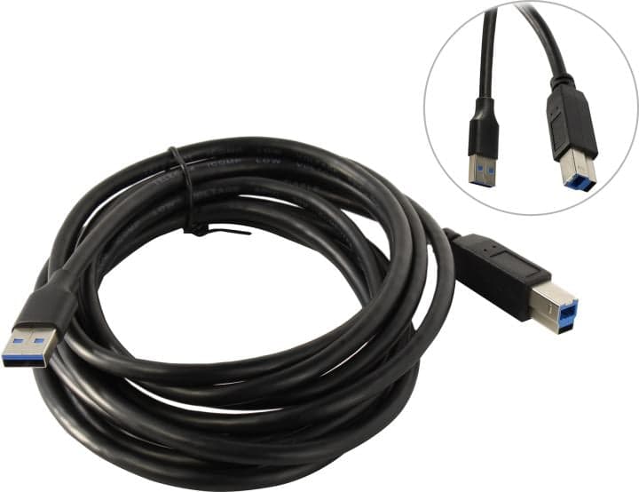 Telecom <TUS710-3м> Кабель USB3.0 A-->B 3м