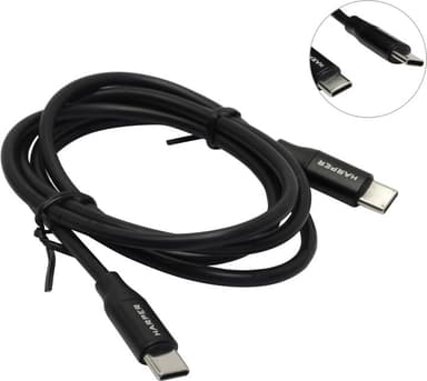 HARPER <SCH-770 Black> Кабель USB2.0-C M -->USB2.0-C M 1м