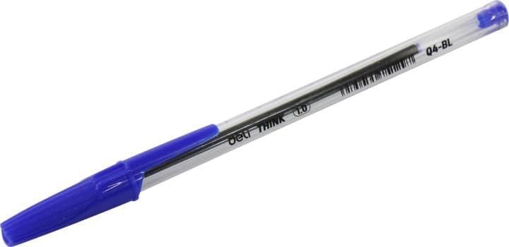 Deli Think <EQ4-BL> Ручка шариковая, синяя (цена за 1шт, в уп-ке 50шт)