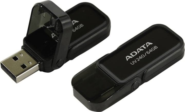 ADATA UV240 <AUV240-64G-RBK> USB2.0 Flash Drive 64Gb