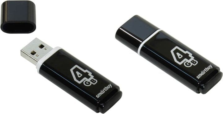 SmartBuy Glossy <SB4GBGS-K> USB2.0 Flash Drive 4Gb (RTL)