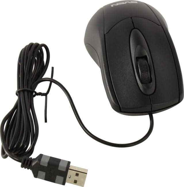 SVEN Optical Mouse <RX-110 USB Black> (RTL) USB 3btn+Roll