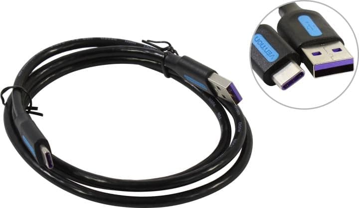 Vention <CORBF> Кабель USB 2.0 AM-->USB-C 1м