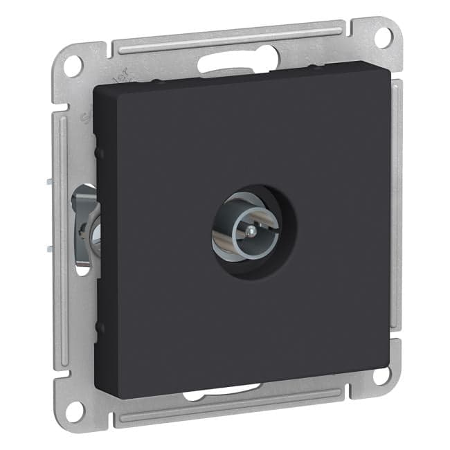 Schneider Electric AtlasDesign <ATN001093> Розетка TV одиночная (внут., карбон)