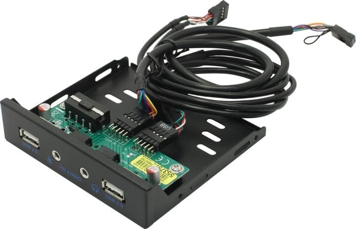 Espada <Eu235>USB2.0 2-port+audio Front Panel (крепление на лицевую панель корпуса 3.5")