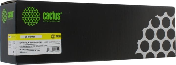 Картридж Cactus CS-TK8118Y Yellow для Kyocera Mita Ecosys M8124cidn/M8130cidn