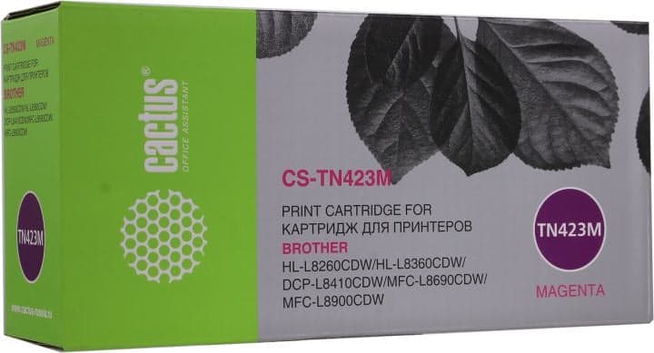 Картридж Cactus CS-TN423M Magenta для Brother HL-L8260CDW/L8360CDW, DCP-L8410CDW/MFC-L8690CDW/MFC-L8900CDW