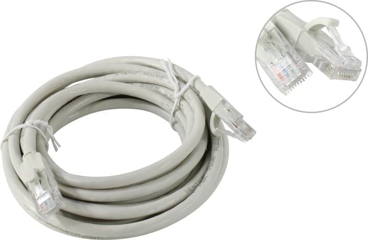 Vention <IBEHI> Patch Cord UTP кат.6 3м, серый