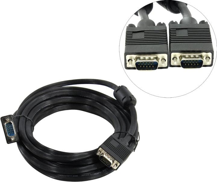 5bites <APC-133-050> Кабель монитор - SVGA card (15M -15M) 5м 2 фильтра