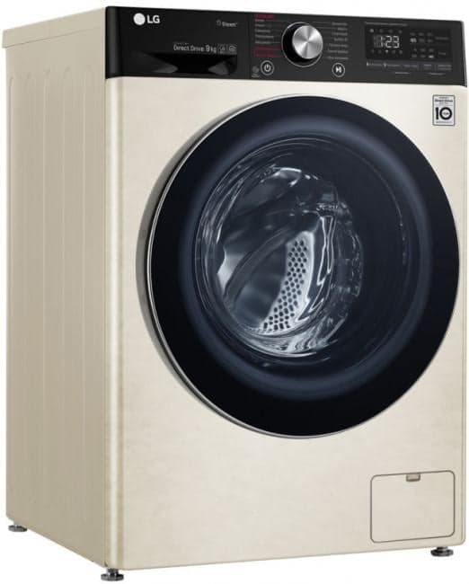 LG <F4V5VS9B> Стиральная машина (9 кг, фронтальная, 1400 об/мин, инверторная, прямой привод, пар, WiFi)