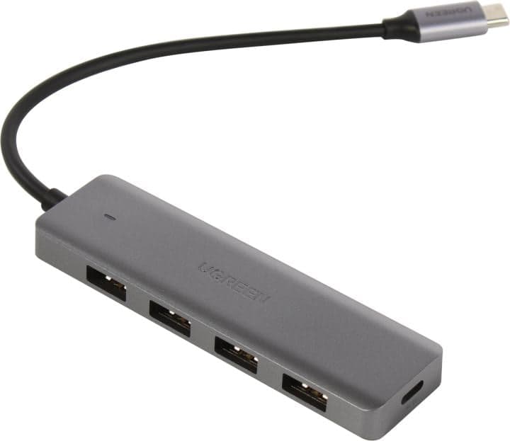UGREEN <70336> USB3.0 4-port Hub, питание USB-C