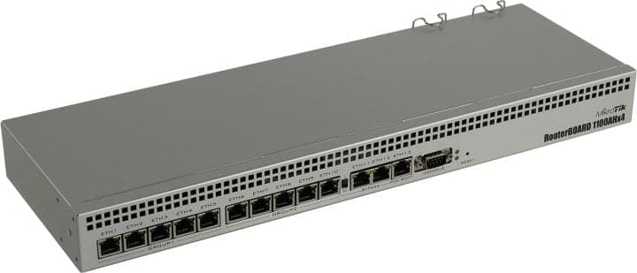 MikroTik <RB1100(AH)x4> RouterBOARD (13UTP 1000Mbps + RS-232)
