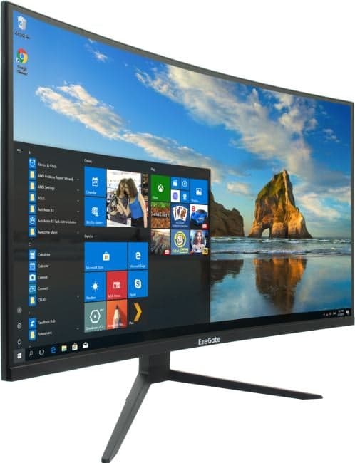 31.5" ЖК монитор ExeGate Combat EC3207TA с поворотом экрана (Curved LCD, 2560x1440, HDMI, DP) <EX297503RUSS>