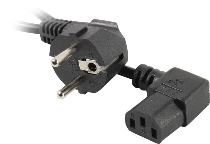Filum <FL-PC10-EU-C13A-1.8M> Кабель компьютер - розетка 220V 1.8м Европейский стандарт, Г-образный <873342>