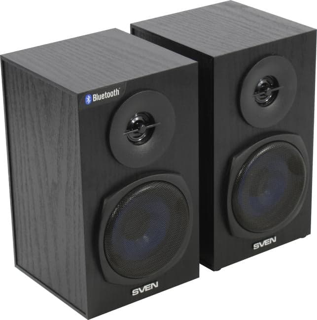Колонки SVEN SPS-576 Black (2x4W, дерево, Bluetooth, питание от USB)