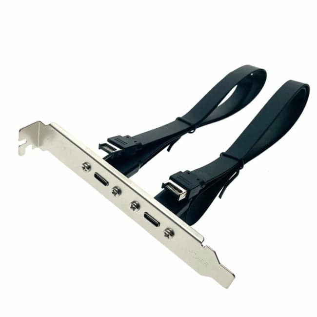 Планка в корпус USB C 3.2 Gen2x2 2 порта, Ebr220C, 20Gbps, Espada, type E MB Ebr220C