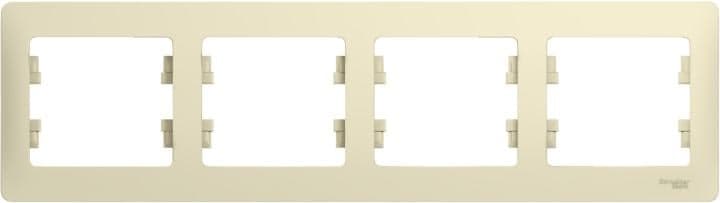 Schneider Electric GSL000204 GLOSSA Рамка горизонтальная 4 поста бежевая