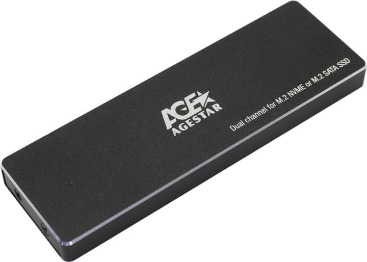 AgeStar <31UBVS6C-Black>(Внешний бокс для NVME/SATA, USB3.2)