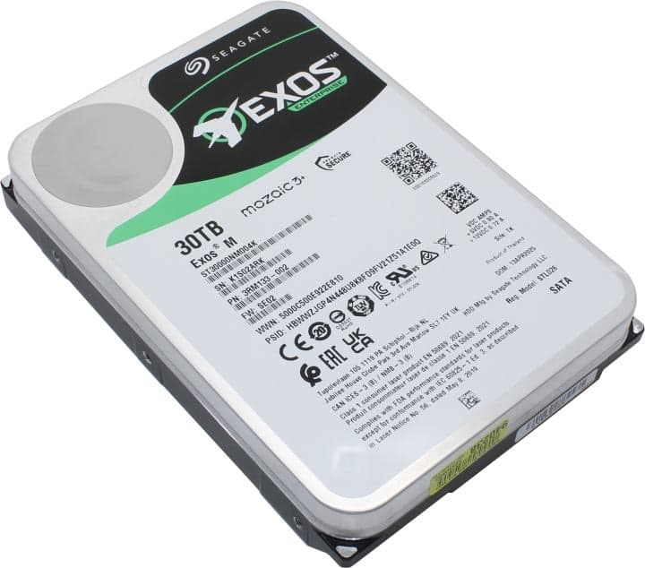 HDD 30 Tb SATA 6Gb/s Seagate Exos M <ST30000NM004K> 3.5"aic 3+, Bulk